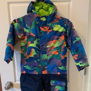 The North Face boys one piece snowsuit